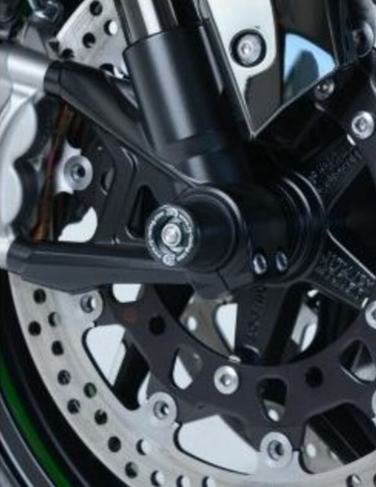 Краш тапи за ост R&amp;G RACING fork protectors black Kawasaki H2 15-19 / H2R 15-12